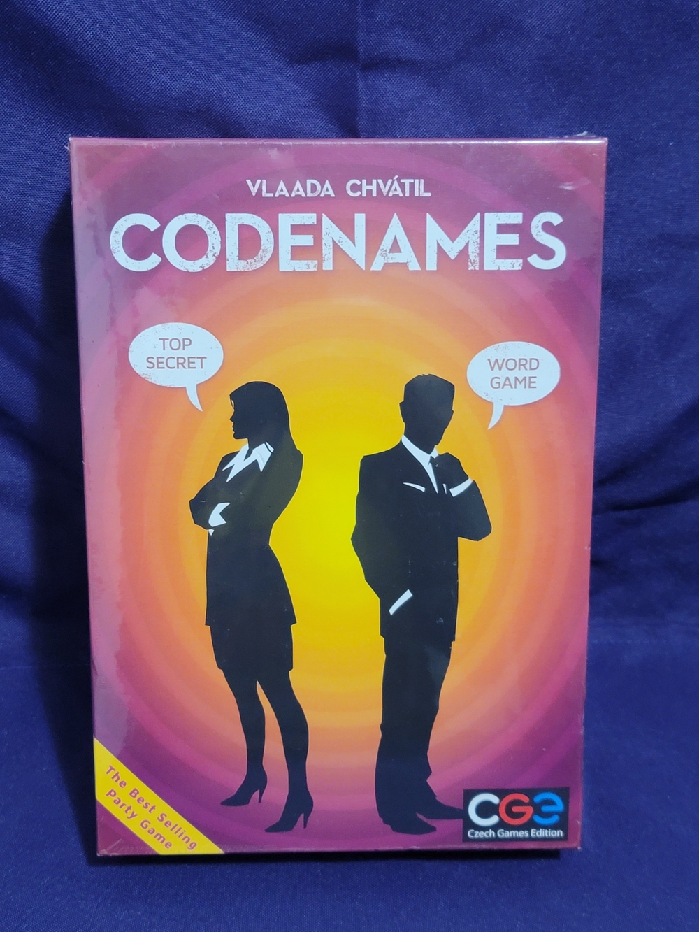 Codenames Party Word Game - Orange and Purple
